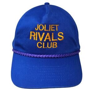 Joliet Rivals Club Snapback 5 Panel Cap Blue One Size Embroidered Rope Zkapz